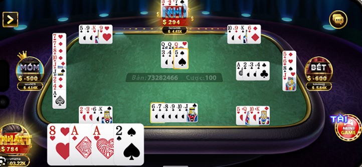 Bắt đầu ván đấu Phỏm